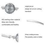 Exquisiter Armreif aus S925-Sterlingsilber von Life mit eingelegten Edelsteinen – Bild 4