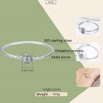 Exquisiter Armreif aus S925-Sterlingsilber von Life mit eingelegten Edelsteinen – Bild 5