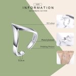 S925 Sterling Silber Ring Horn Point Öffnung Damenring – Bild 5