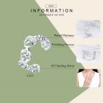 Sterling Silber S925 Temperament weiblicher Ring Niedlicher Klauenmark platinierter Ring – Bild 4