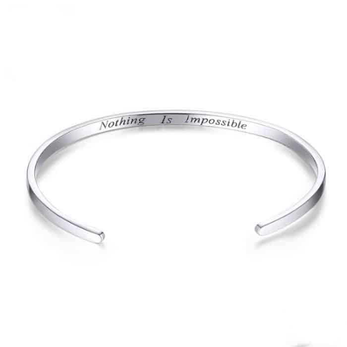 S925 Sterling Silber Armband Verstellbares Öffnungsarmband – Bild 1