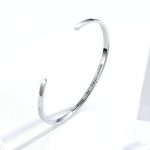 S925 Sterling Silber Armband Verstellbares Öffnungsarmband – Bild 2
