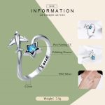 S925 Sterling Silber Ring Interstellare Reise Offener weiblicher Ring – Bild 5