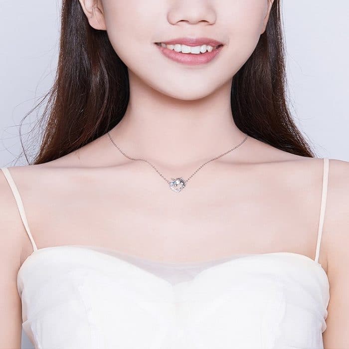 S925 Sterling Silber Halskette Nette Tier Einhorn Halskette – Bild 6