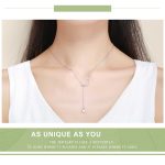 Sterne Mond S925 Sterling Silber Halskette – Bild 6