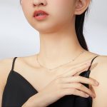 Zirkon Halskette Platinierte Mädchen Halskette – Bild 6