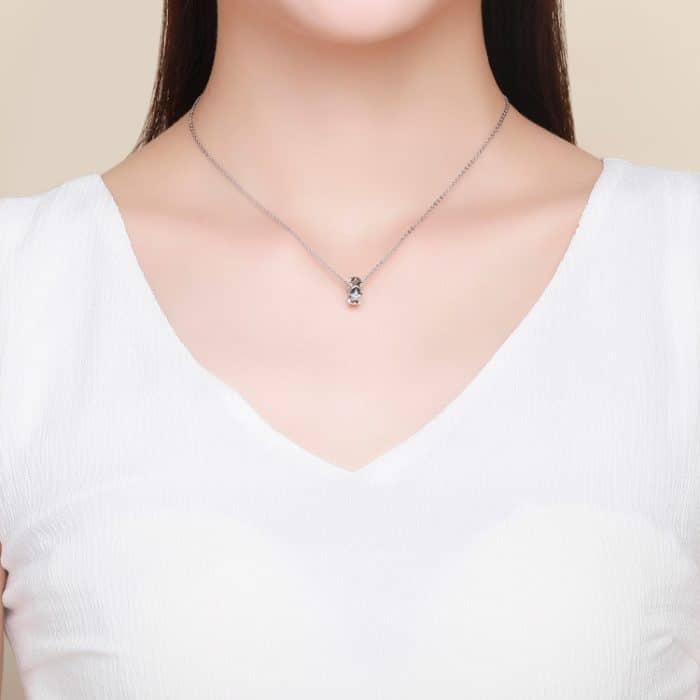 S925 Sterling Silber Small Star Bead Intarsien Zirkon Halskette Armband Anhänger – Bild 7