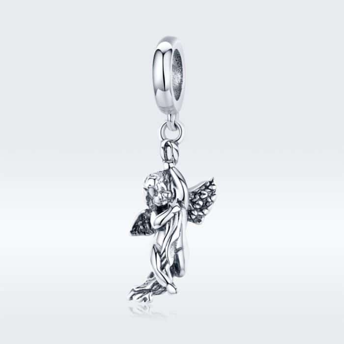 TBD04267888.jpg S925 Sterling Silber Cupid Anhänger Handgemachte DIY Zubehör Anhänger – Bild 1