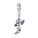 S925 Sterling Silber Cupid Anhänger Handgemachte DIY Zubehör Anhänger – Bild 2