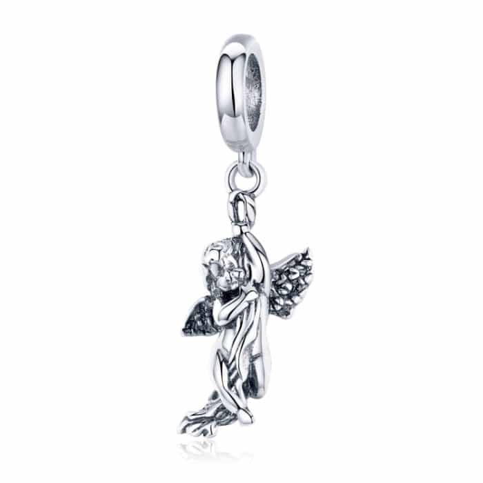 S925 Sterling Silber Cupid Anhänger Handgemachte DIY Zubehör Anhänger – Bild 2