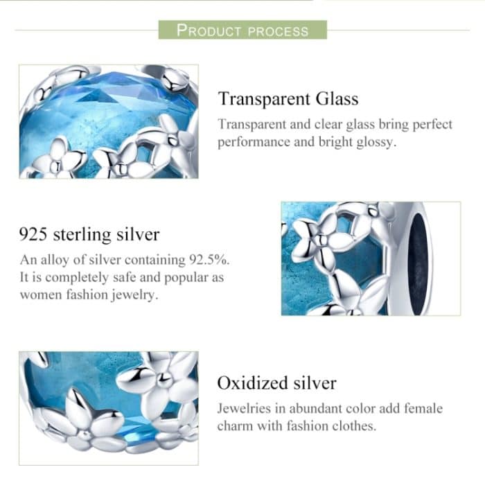 S925 Sterling Silber Perlen Daisys Confession DIY Perlen Zubehör – Bild 4