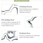 Nette Katze S925 Sterling Silber Lady Halskette mit Zirkon eingelegten Plain Silber Halskette – Bild 3