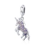Einhorn DIY Perlen Damen Armband Halskette Zubehör S925 Sterling Silber Anhänger Perlen