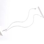 Einfache herzförmige weibliche Halskette S925 Sterling Silber Halskette – Bild 3