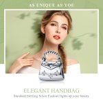 S925 Diamantbesetzte lose Perlen aus Sterlingsilber Elegante Armbandperlen mit Sachet – Bild 3