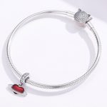 S925 Sterling Silber Anhänger Red Love Planet DIY Armband Schmuck Zubehör – Bild 7