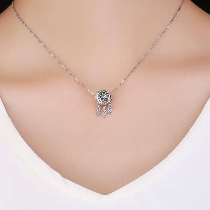 S925 Sterling Silber Hohlmuster Perlen Zubehör DIY Perlen Armband Zubehör – Bild 7