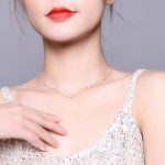 Sun Moon Shining S925 Halskette aus Sterlingsilber Rosévergoldete Zirkonkette – Bild 7