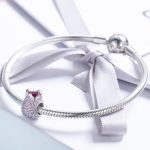 S925 Sterling Silber Zubehör Persönlichkeit Silber Perle Tulpe Anhänger Armband Zubehör – Bild 6