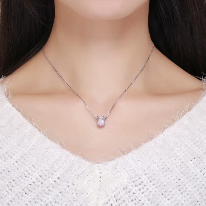 S925 Sterling Silber Zubehör Persönlichkeit Silber Perle Tulpe Anhänger Armband Zubehör – Bild 7