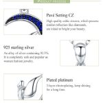 Dark Night Fairy S925 Halskette aus Sterlingsilber mit Weißgold und Zirkon – Bild 4