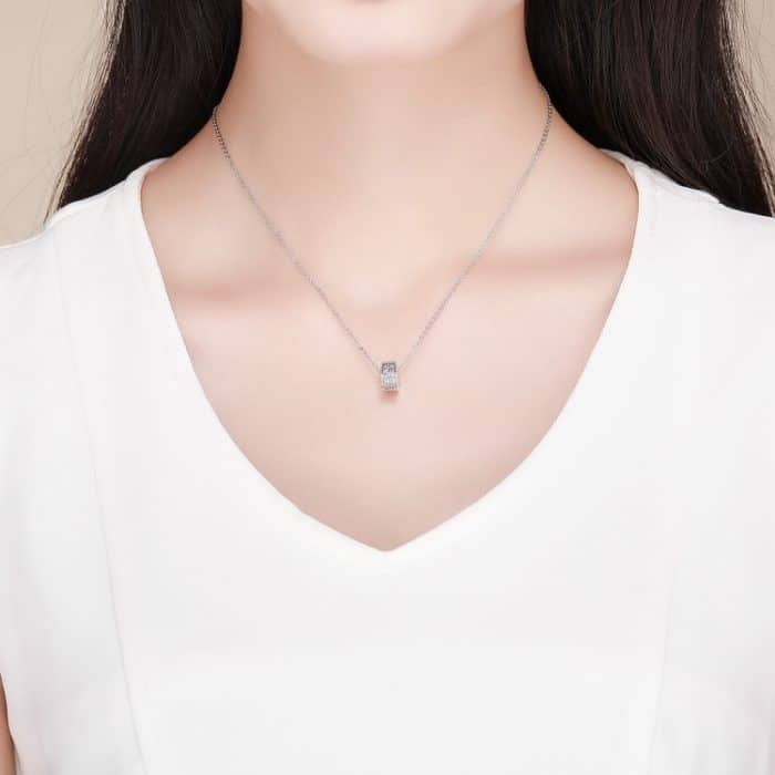 S925 Sterling Silber Perlen Herzförmige Öltropfen Positionierschnalle DIY Armband Zubehör – Bild 7