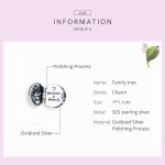 S925 Sterling Silber zu öffnen Stammbaum des Lebens Perlen DIY Armband Zubehör – Bild 5