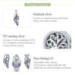 S925 Sterling Silber Retro Hollow Dream Catcher Perlen DIY Perlen Armband Zubehör – Bild 4
