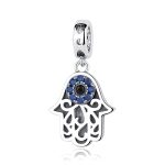 S925 Sterling Silber Perlen Evil Eye God Hand Persönlichkeitszauber