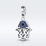 S925 Sterling Silber Perlen Evil Eye God Hand Persönlichkeitszauber – Bild 2