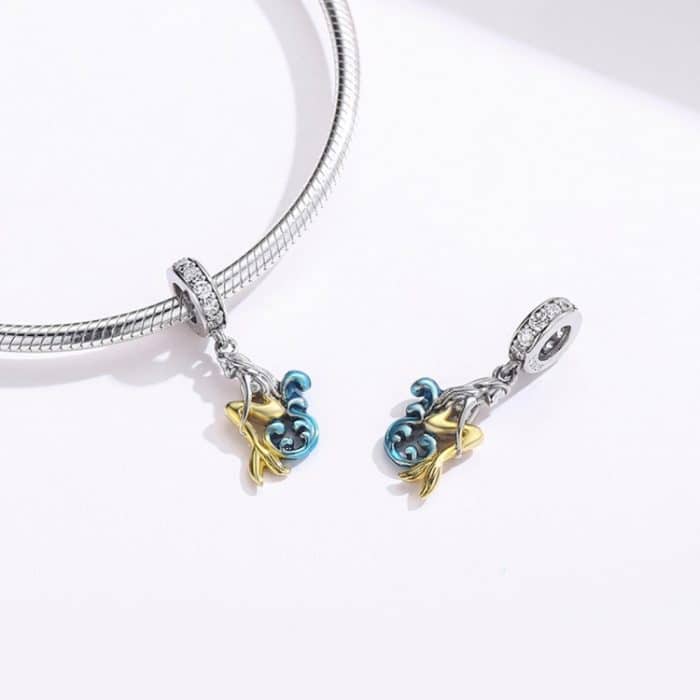S925 Sterling Silber Meerjungfrau Charme DIY Armband Zubehör – Bild 6