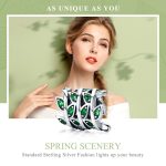 S925 Sterling Silber Perlen Spring Scenery Anhänger – Bild 3