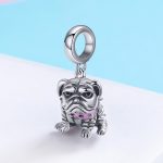 S925 Sterling Silber Perlen Bulldogge Charm Zubehör Armband Zubehör – Bild 2