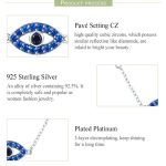 Magic Eye S925 Sterling Silber Halskette Damen Blue Eye Intarsien Zirkon Halskette – Bild 4