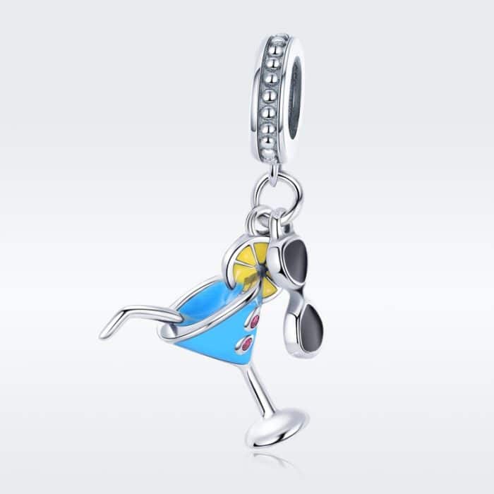 S925 Sterling Silber Sommer kaltes Getränk DIY Perlen Damen Armband Zubehör – Bild 2