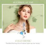 S925 Sterling Silber Sommer kaltes Getränk DIY Perlen Damen Armband Zubehör – Bild 3