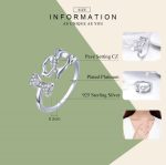 S925 Sterling Silber Ring Hundebegleiter eingelegter Zirkonring – Bild 7