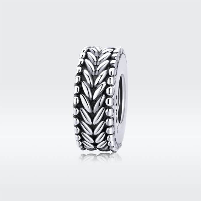 S925 Sterling Silber Weizen Ohren Perlen Retro Perlen DIY Mädchen Armband Zubehör – Bild 2