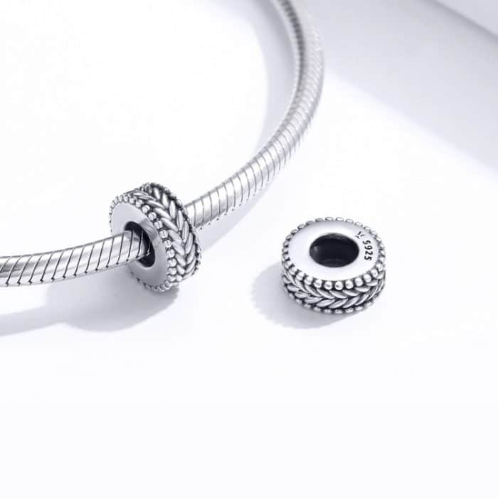 S925 Sterling Silber Weizen Ohren Perlen Retro Perlen DIY Mädchen Armband Zubehör – Bild 6