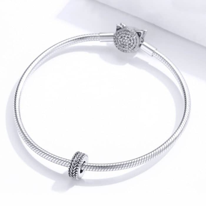 S925 Sterling Silber Weizen Ohren Perlen Retro Perlen DIY Mädchen Armband Zubehör – Bild 7