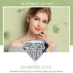 S925 Sterling Silber DIY Perlen Diamond Love Loose Beads Armband Zubehör – Bild 3