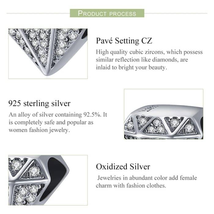 S925 Sterling Silber DIY Perlen Diamond Love Loose Beads Armband Zubehör – Bild 4