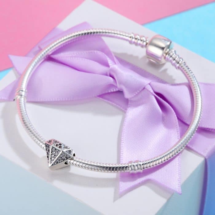 S925 Sterling Silber DIY Perlen Diamond Love Loose Beads Armband Zubehör – Bild 6