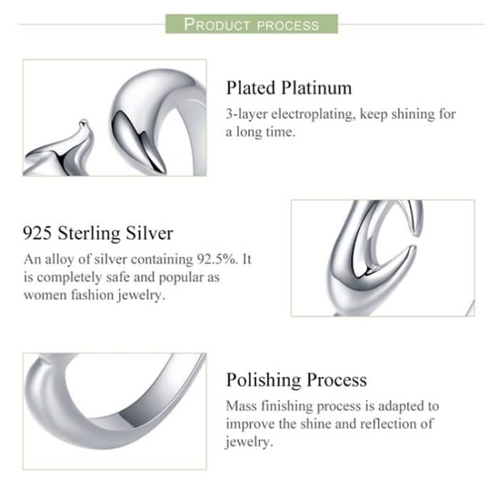 S925 Sterling Silber Ring Little Fox Zirkon Ring – Bild 6