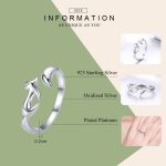 S925 Sterling Silber Ring Little Fox Zirkon Ring – Bild 7