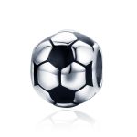 Football Love S925 Sterling Silber platiniert Anhänger lose Perlen