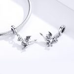 S925 Sterling Silber Anhänger Drogon Dinosaurier Charme DIY Armband Zubehör – Bild 6