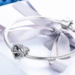 S925 Sterling Silber Herzförmige hohle Diamantperlen DIY Armband Zubehör – Bild 6