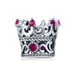 S925 Sterling Silber Red Crown Beads DIY Armband Zubehör