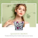 S925 Sterling Silber Red Crown Beads DIY Armband Zubehör – Bild 3